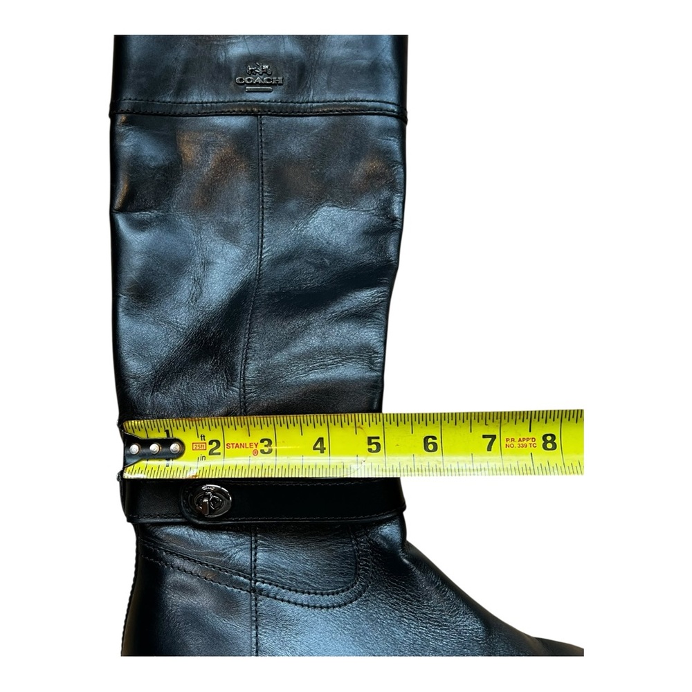 Coach Woman’s Eva Skinny Calf Leather Boot - Equestrian Size 10 - Picture 11 of 13